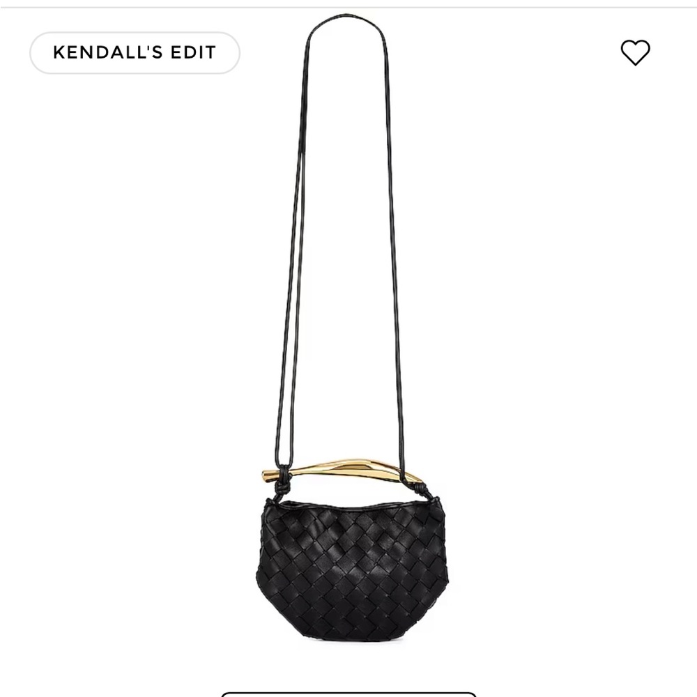 Mini sardine bottega bag (black)